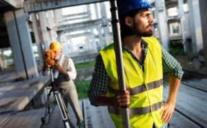 team of construction engineers architects working
